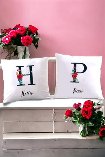 Baş Harfli ve İsimli İkili Yastık