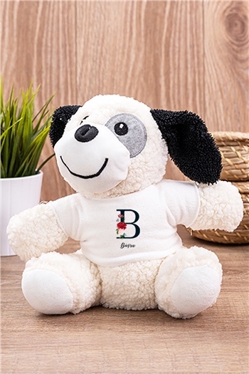 Baş Harfli ve İsimli Peluş Köpek