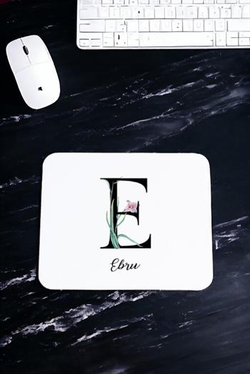 Baş Harfli Yaprak Tasarım Mouse Pad