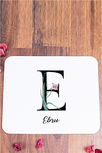 Baş Harfli Yaprak Tasarım Mouse Pad