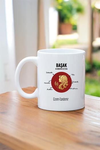 Başak Burcuna Hediye Kişiye Özel Kupa Bardak