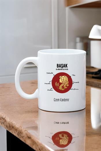 Başak Burcuna Hediye Kişiye Özel Kupa Bardak