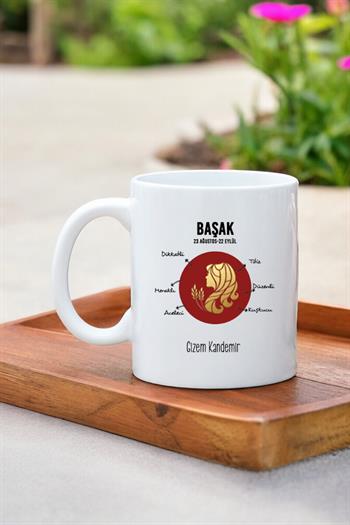 Başak Burcuna Hediye Kişiye Özel Kupa Bardak