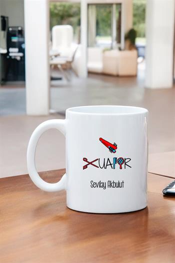 Bayan Kuaförüne Hediye Beyaz Kupa Bardak