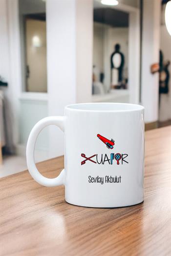 Bayan Kuaförüne Hediye Beyaz Kupa Bardak