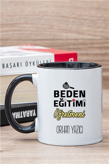 Beden Eğitimi Öğretmeni İçi Renkli Kupa Bardak