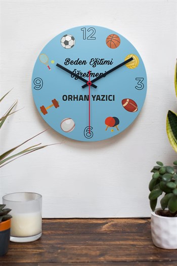 Beden Eğitimi Öğretmenine Hediye Duvar Saati