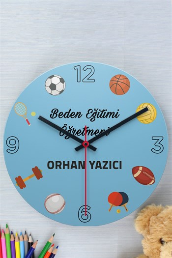 Beden Eğitimi Öğretmenine Hediye Duvar Saati