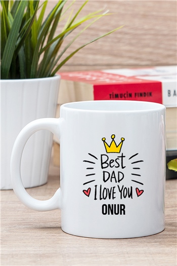 En İyi Babalara Hediye Best Dad Porselen Kupa Bardak