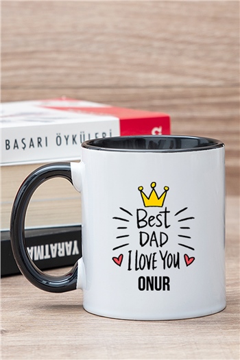 Best Dad Babaya Hediye İçi Renkli Kupa Bardak