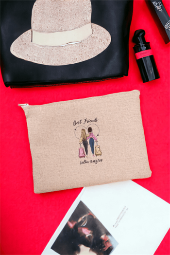 Best Friends Keten Bez El Çantası