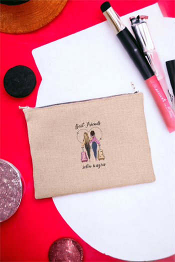 Best Friends Keten Bez El Çantası