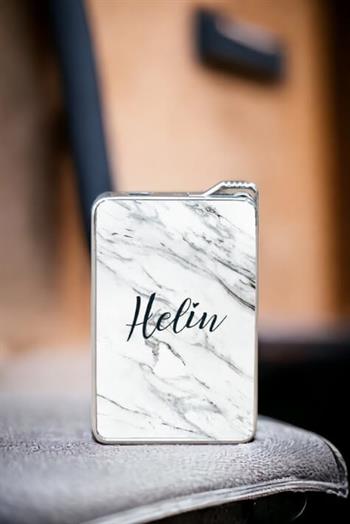 Beyaz Mermer Desenli İsimli Çakmak