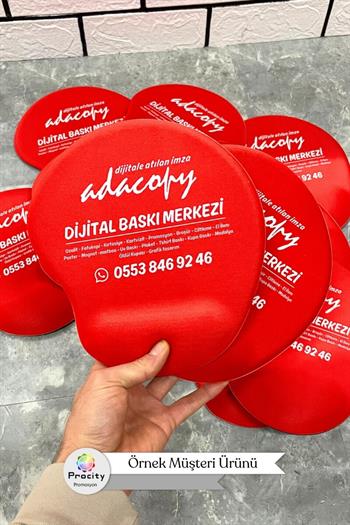 Bilek Destekli Kesik Oval Mouse Pad