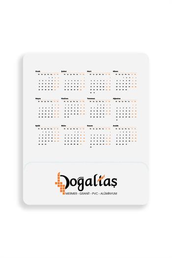 Bilek Destekli Takvimli Mouse Pad