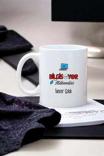 Bilgisayar Mühendisine Hediye Beyaz Kupa Bardak