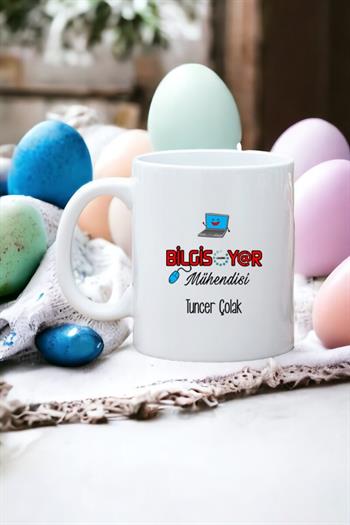 Bilgisayar Mühendisine Hediye Beyaz Kupa Bardak