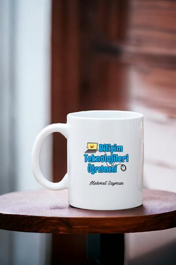 Bilişim Teknolojileri Öğretmenine Hediye Beyaz Kupa Bardak