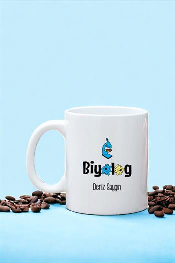 Biyologlara Hediye Beyaz Kupa Bardak