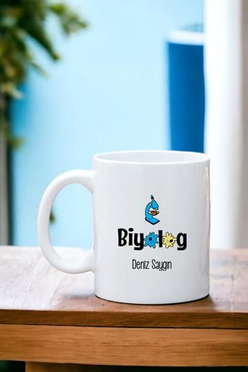 Biyologlara Hediye Beyaz Kupa Bardak