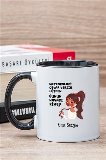 Bunun Havası Kime İçi Renkli Kupa Bardak