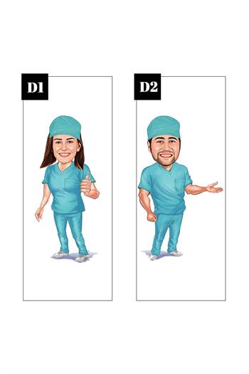 Cerraha Hediye Karikatürlü Dijital Sıcaklık Göstergeli Çelik Termos