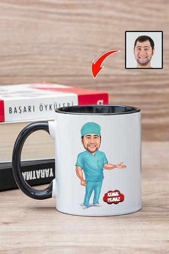 Cerraha Hediye Kişiye Özel Karikatürlü Kupa Bardak
