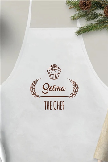 Chef Tasarım İsme Özel Mutfak Önlüğü