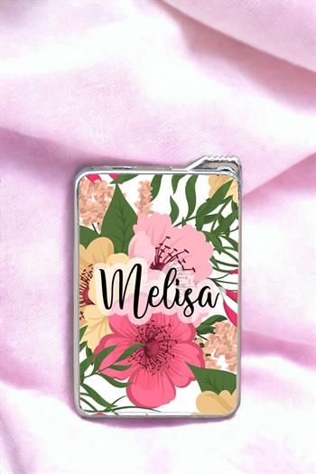 Çiçek Arka Planlı İsimli Çakmak