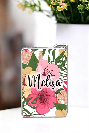 Çiçek Arka Planlı İsimli Çakmak