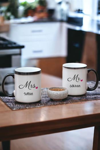 Çiftlere Özel İkili Sihirli Kupa Bardak