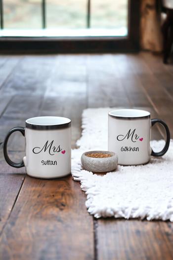 Çiftlere Özel İkili Sihirli Kupa Bardak