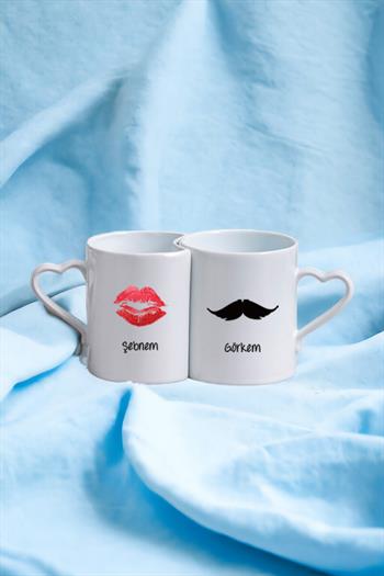 Çiftlere Özel İsimli Sevgili Kupası