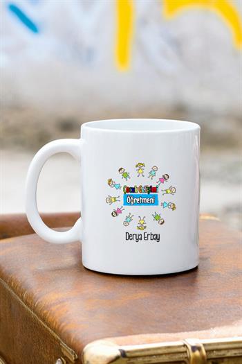 Çocuk Gelişimi Öğretmenine Hediye Beyaz Kupa Bardak