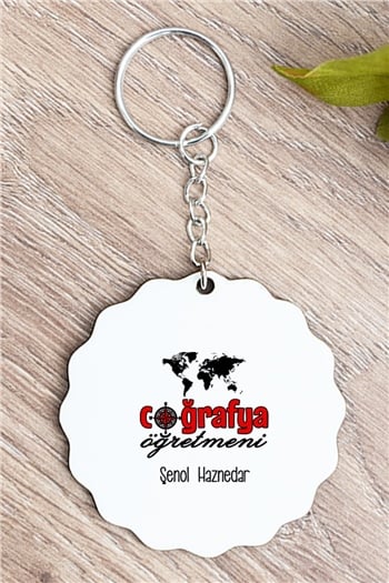 Coğrafya Öğretmeni Anahtarlık