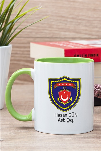 Deniz Kuvvetleri İçi Renkli Kupa Bardak