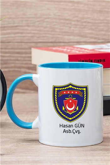 Deniz Kuvvetleri İçi Renkli Kupa Bardak