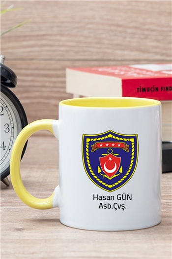 Deniz Kuvvetleri İçi Renkli Kupa Bardak