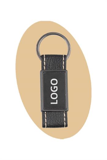 Deri Detaylı Metal Anahtarlık 0604-PETK