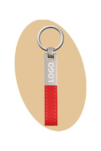 Deri Detaylı Metal Anahtarlık 0815-PETK