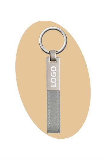 Deri Detaylı Metal Anahtarlık 0815-PETK