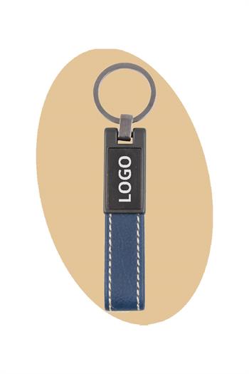 Deri Detaylı Metal Anahtarlık 5804-PETK