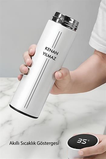 Erkeğe Doğum Günü Hediyesi İsim Baskılı Akıllı Termos