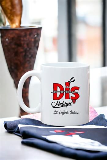 Diş Hekimine Hediye Beyaz Kupa Bardak