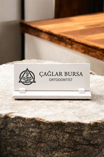 Diş Kliniğine Hediye Diş Hekimi Masa İsimliği