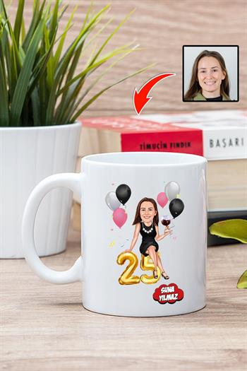 Doğum Günü Hediyesi Karikatürlü Kupa Bardak