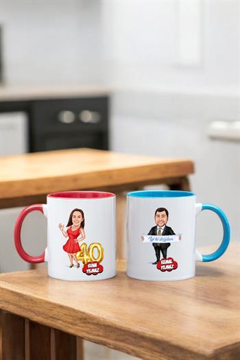 Doğum Günü Hediyesi Karikatürlü Kupa Bardak