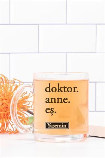 Doktor Anneye Hediye Cam Kahve Kupası
