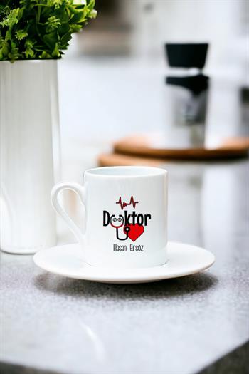 Doktor Beyaz Türk Kahvesi Fincanı