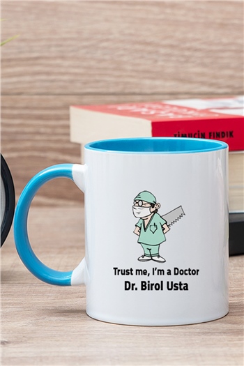 Doktor Esprili İçi Renkli Kupa Bardak